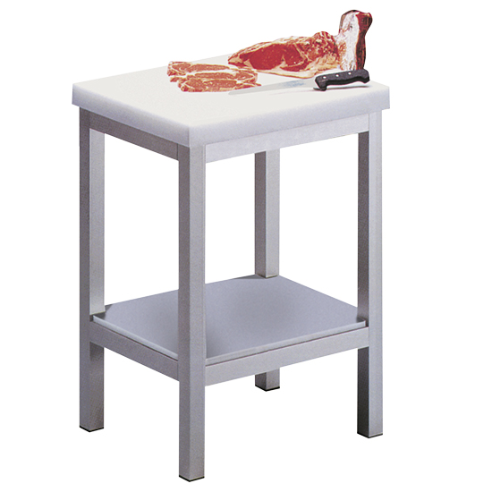 Huggkubb med polyeten topp, 1000x500 mm, tjocklek 50 mm