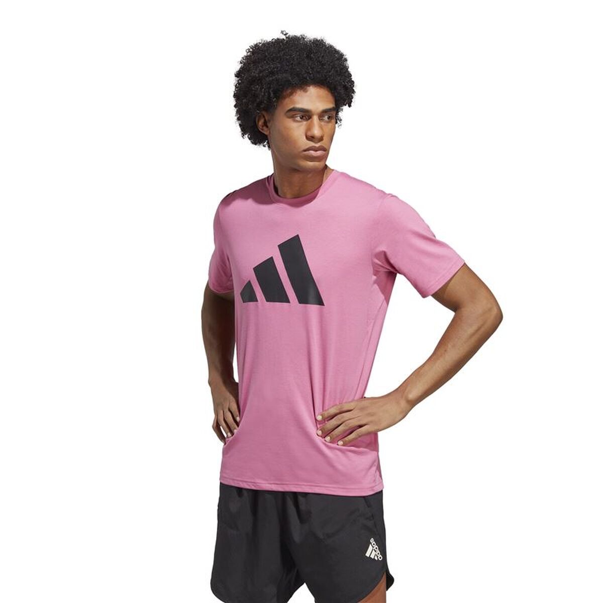 T-shirt med kortärm Herr Adidas IC1218 Plommon (S) - 2
