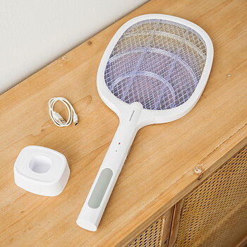 2-i-1 Uppladdningsbart Insektsdödande Racket med UV-ljus Elecfly InnovaGoods