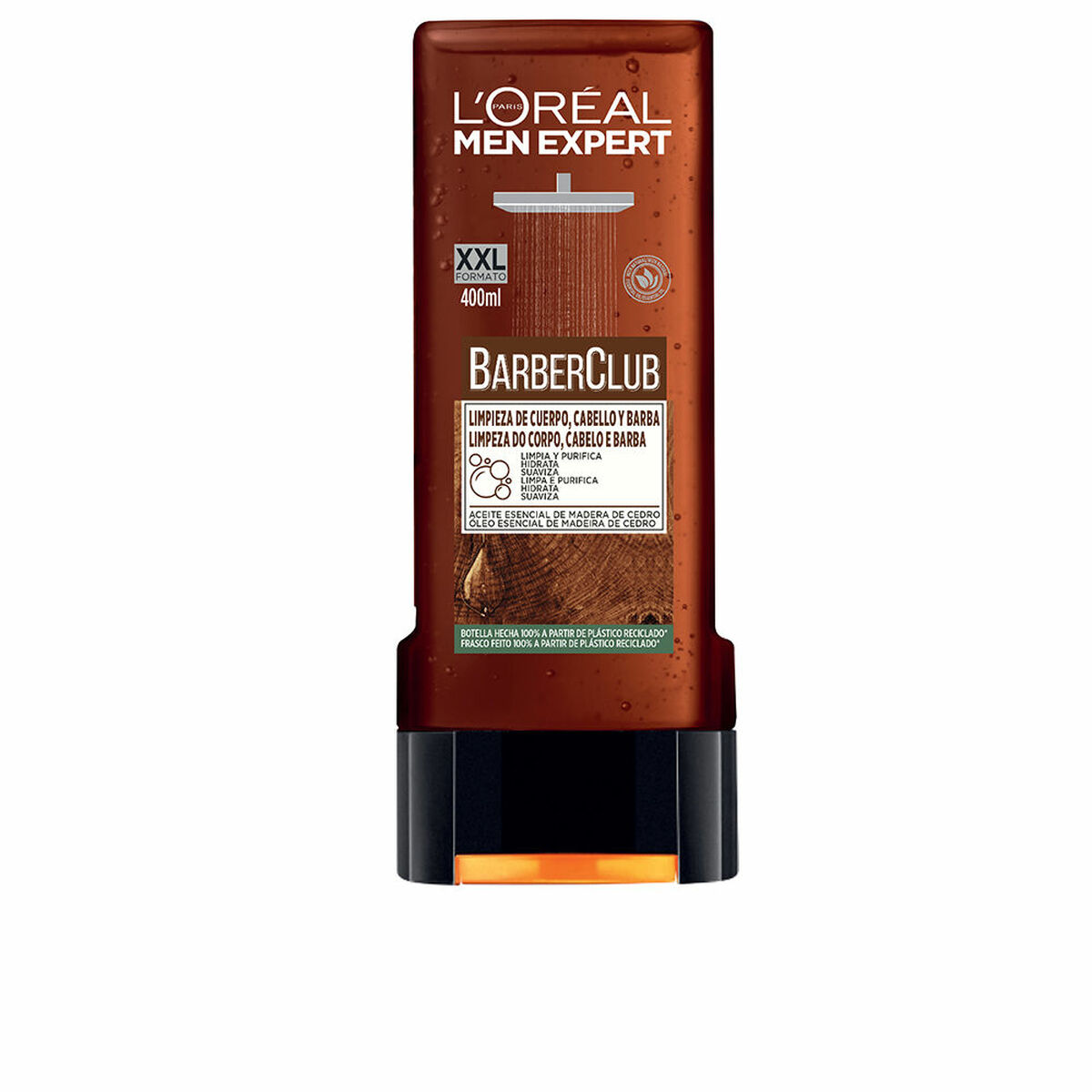 Fuktighetsgivande duschgel L'Oreal Make Up Men Expert Barber Club 400 ml rengörare