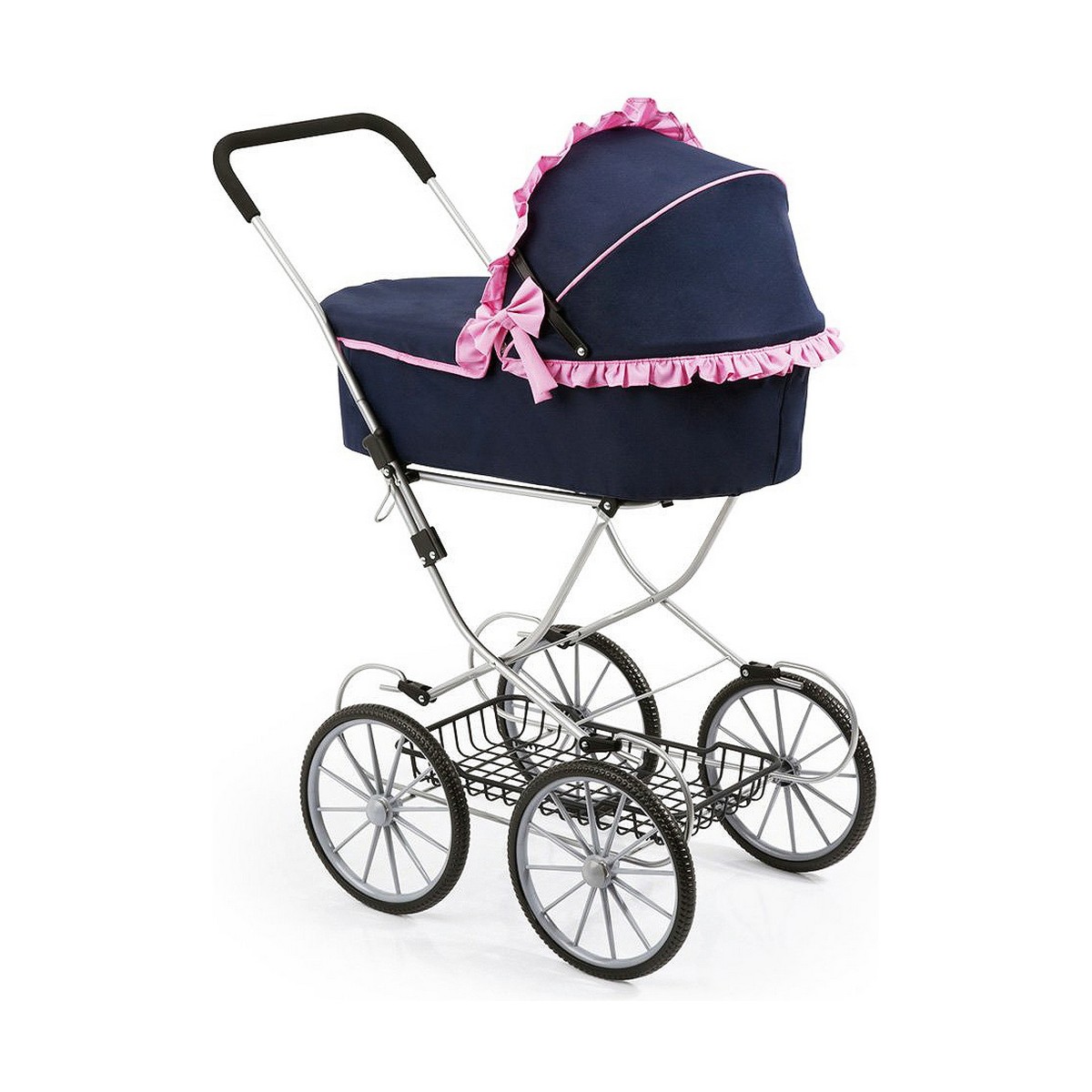 Dockvagn Reig Dolls Pram Marinblå 64 cm - 3