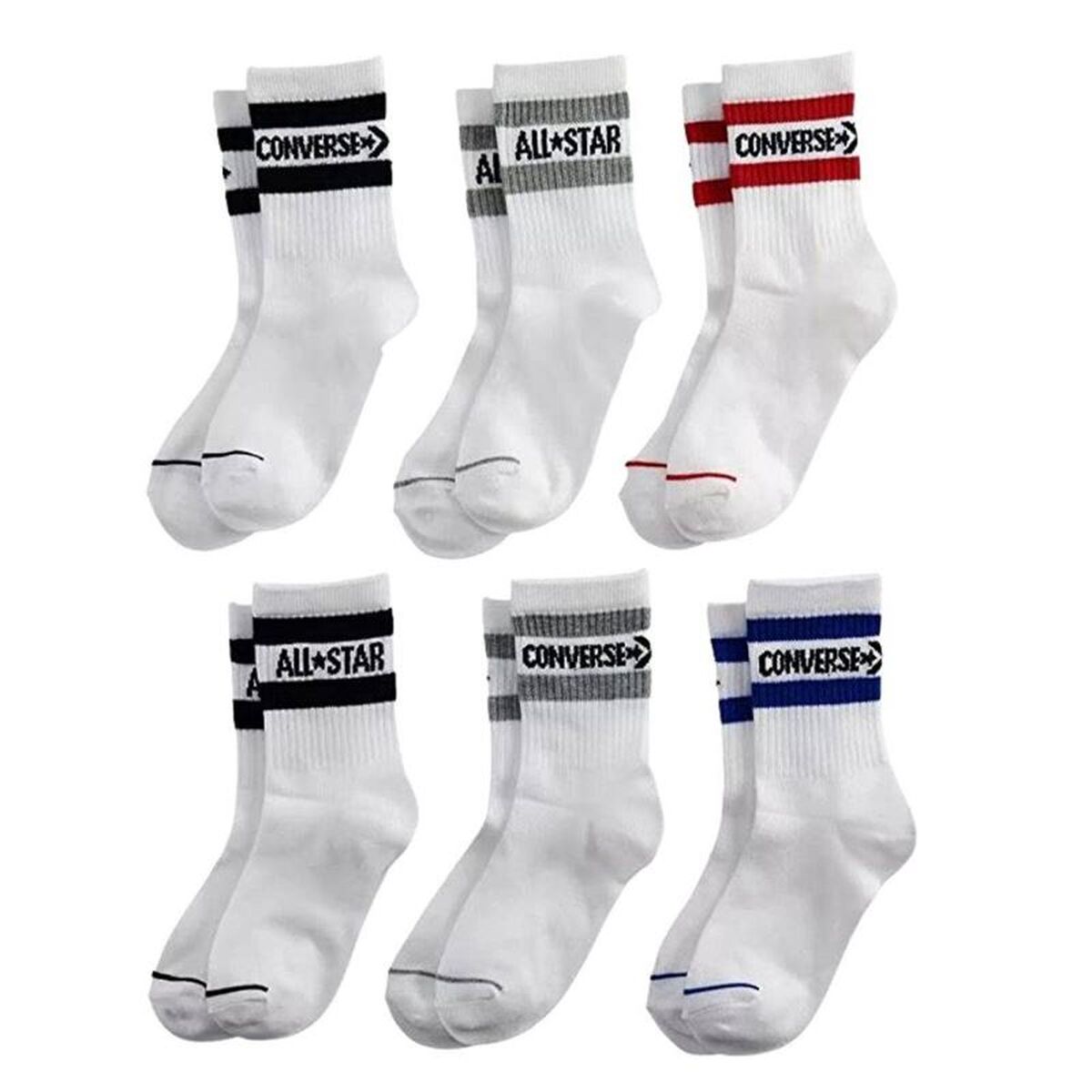 Sportstrumpor Converse UC0155-001 6 par
