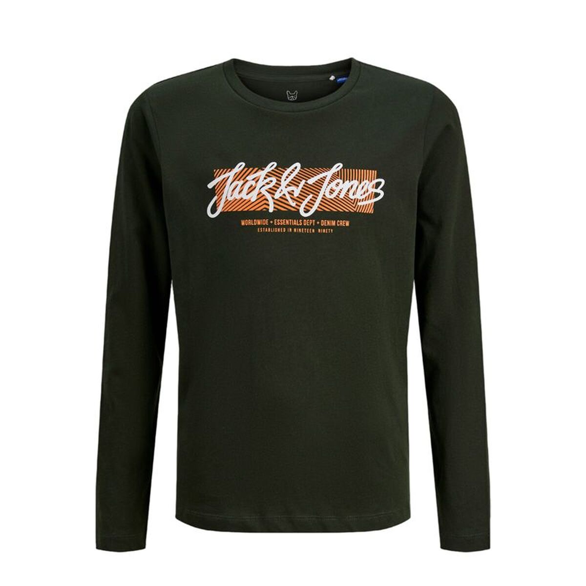 Långärmad t-shirt, Barn Jack & Jones Jjurban Ls Crew Neck Svart