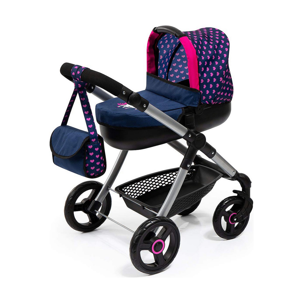 Dockvagn Reig Stule Pram Marinblå 63 cm