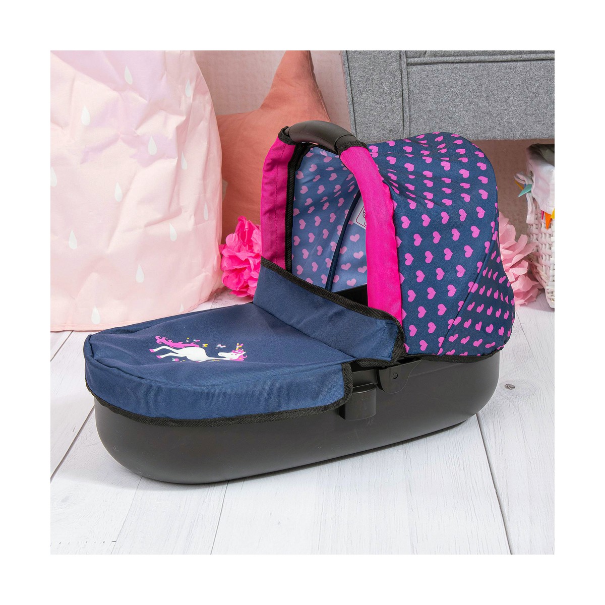 Dockvagn Reig Stule Pram Marinblå 63 cm - 3