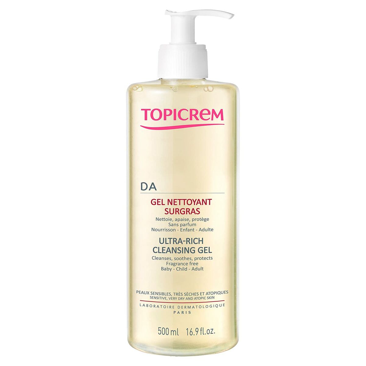 Duschtvål Topicrem Da Torr hud rengörare 500 ml