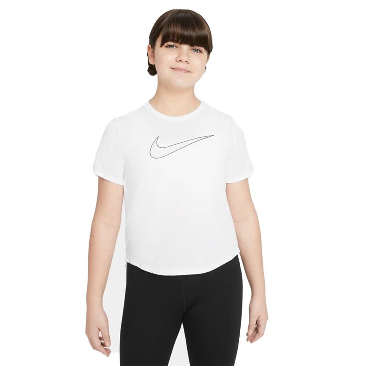 Barn T-shirt med kortärm Nike DD7639-100 Vit