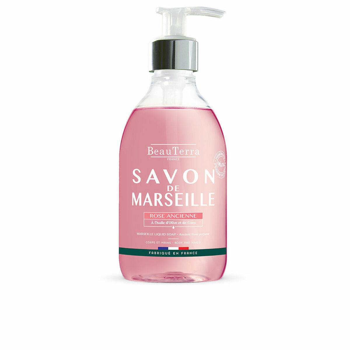 Flytande tvål Beauterra Marseille 300 ml Rosor