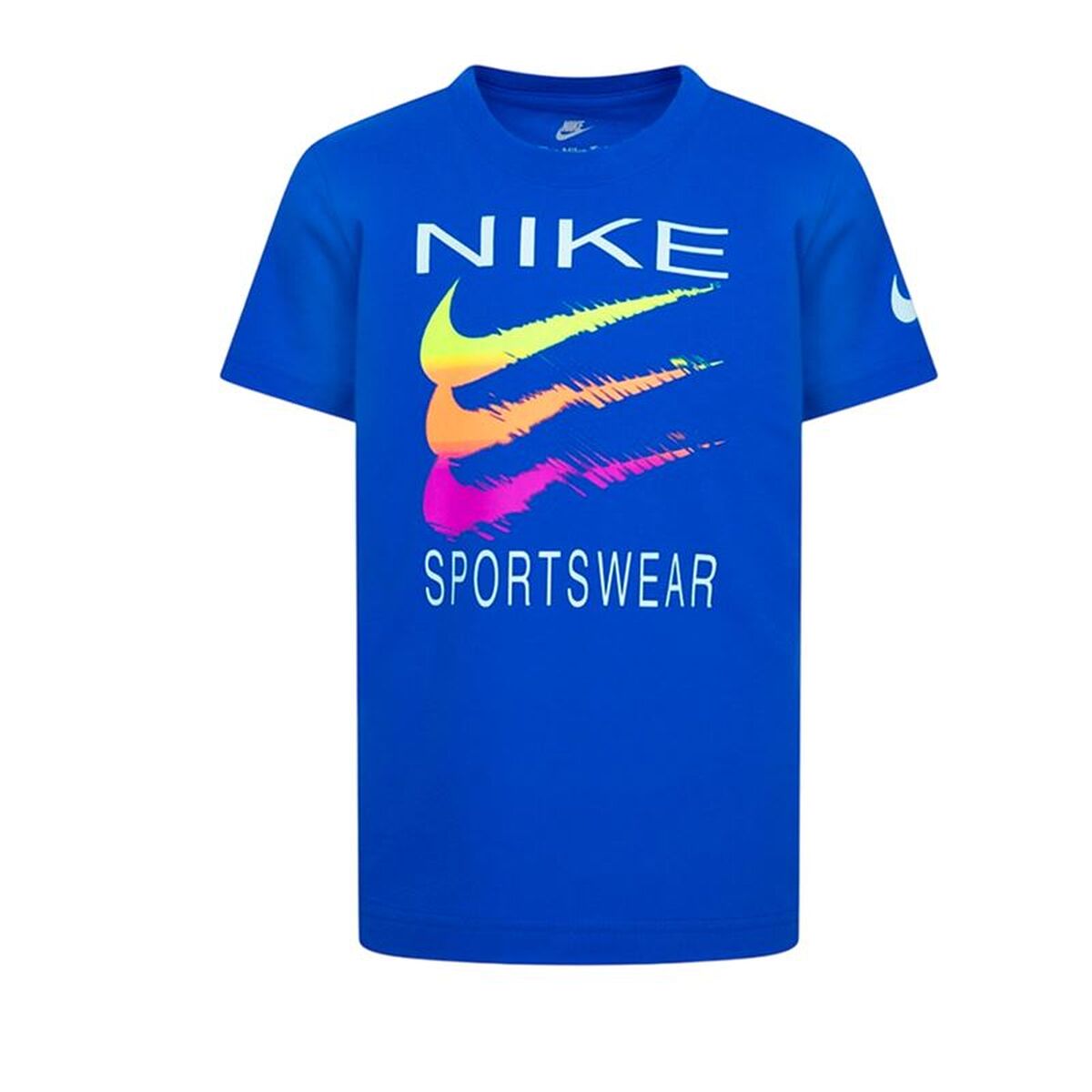 Barn T-shirt med kortärm Nike Sportswear Swoosh Blå