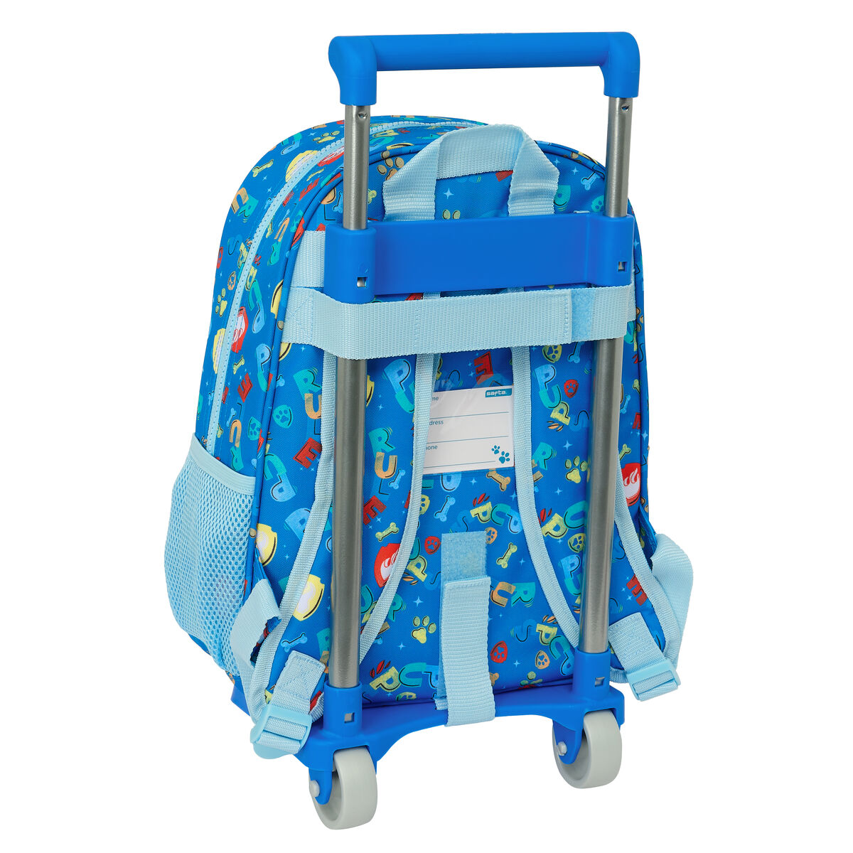 Skolväska med hjul The Paw Patrol Pups rule Blå 26 x 34 x 11 cm - 3