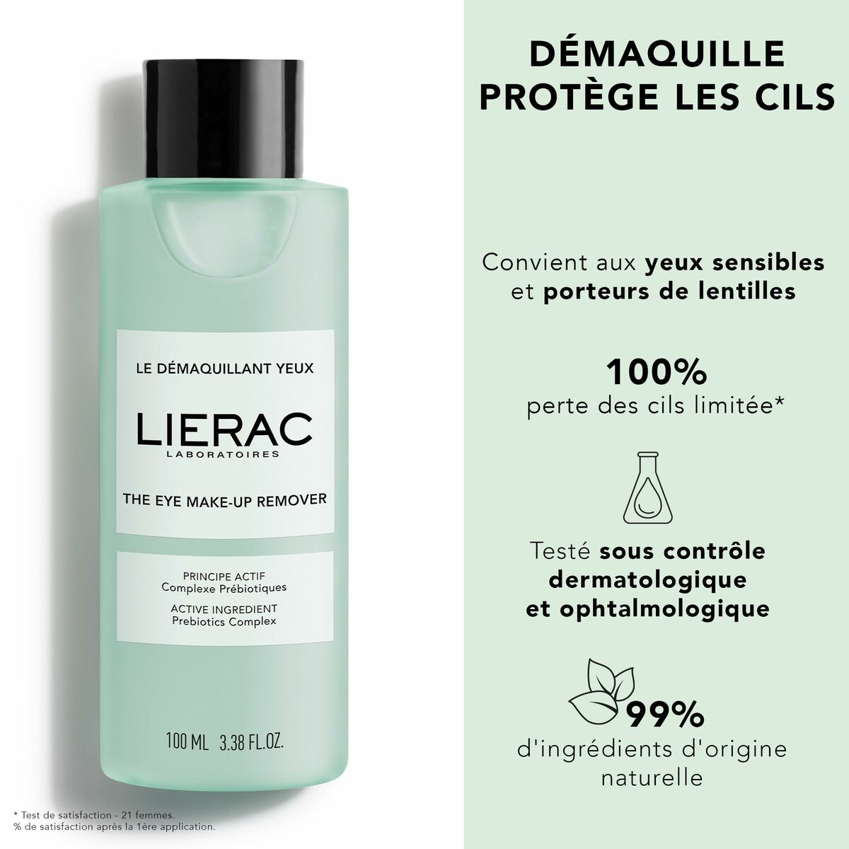 Ögonsminkremover Lierac LIERAC DÉMAQUILLANT 100 ml - 2