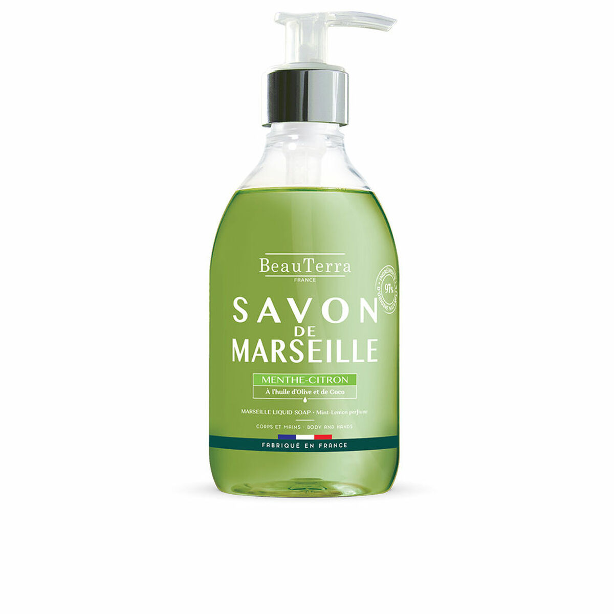 Flytande tvål Beauterra Marseille 300 ml Citron Mint