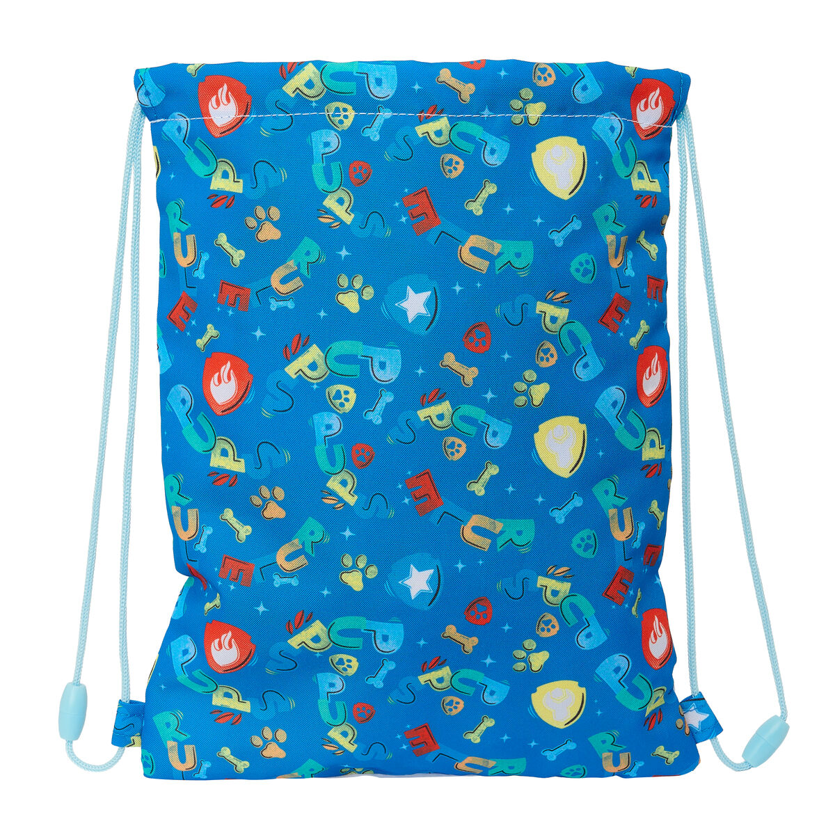 Skopåse med remmar The Paw Patrol Pups rule Blå 26 x 34 x 1 cm - 2