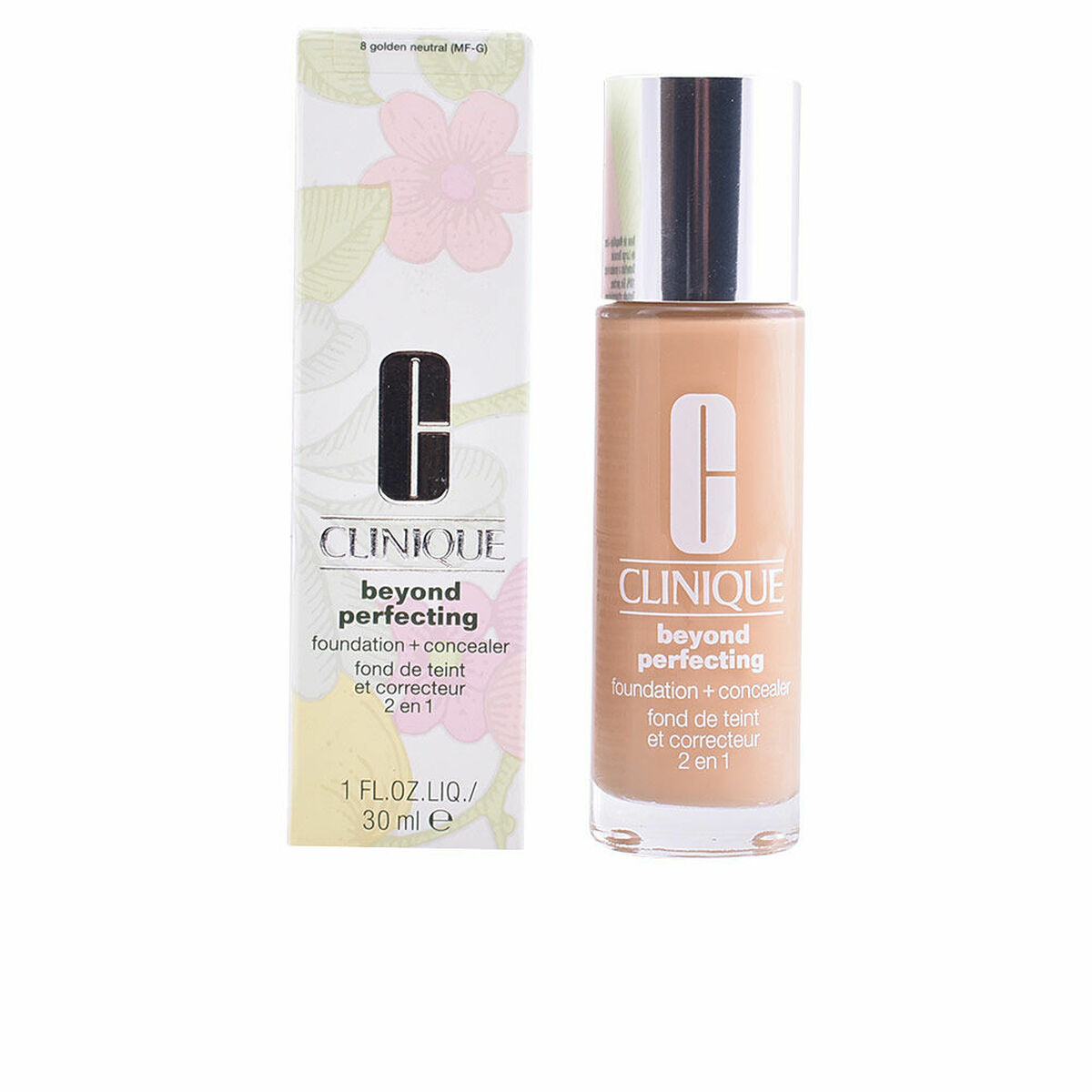 Flytande makeupbas Clinique Beyond Perfecting 8-golden neutral Nº 8-Golden Neutral 30 ml 2 i 1