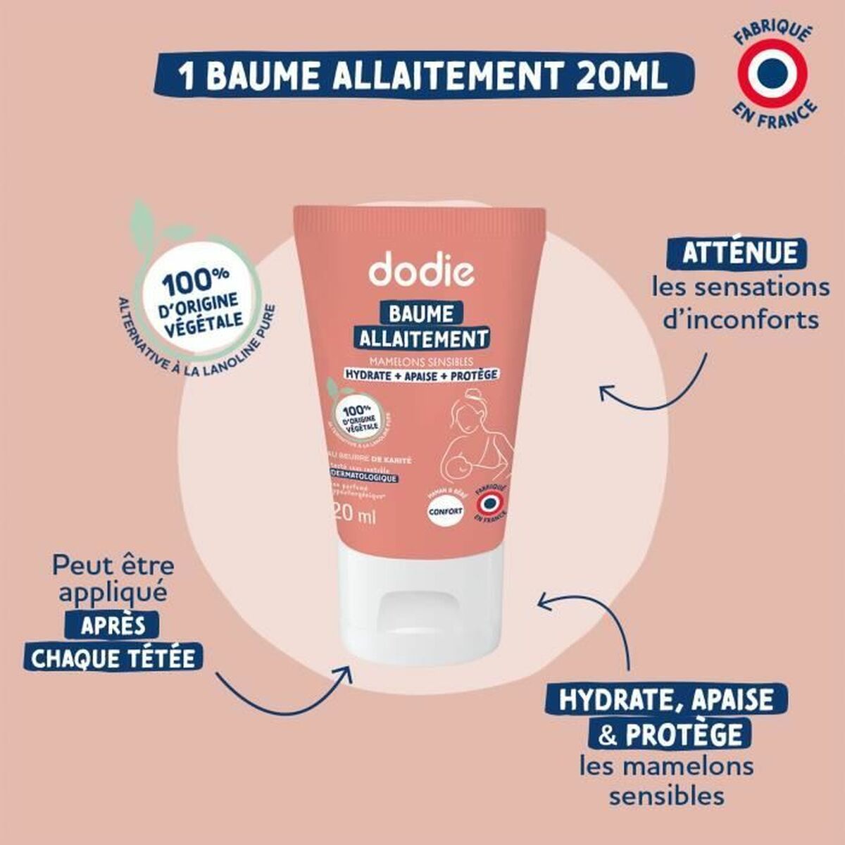 Bröstpump Dodie Terracota - 3