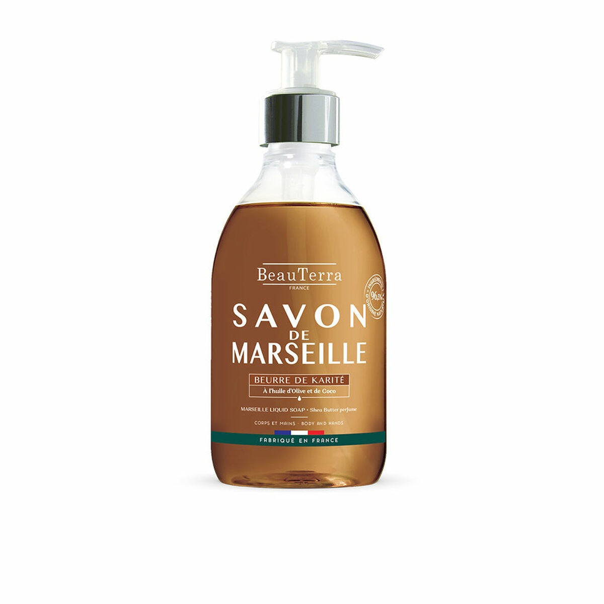 Flytande tvål Beauterra Savon de Marseille 300 ml Sheasmör