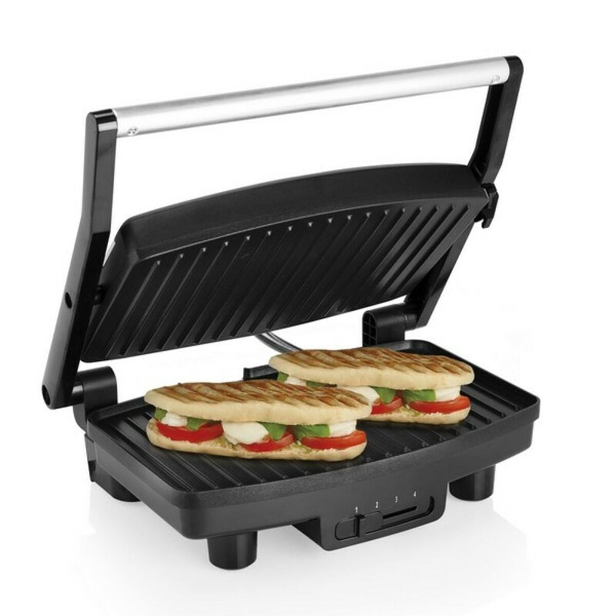 Kontaktgrill Tristar GR-2856 1000W Svart Stål 28 x 19 cm - 2