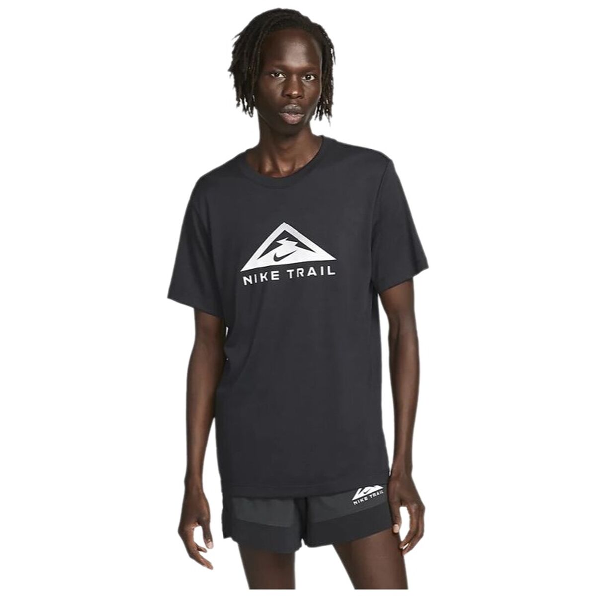 T-shirt med kortärm Herr Nike Svart