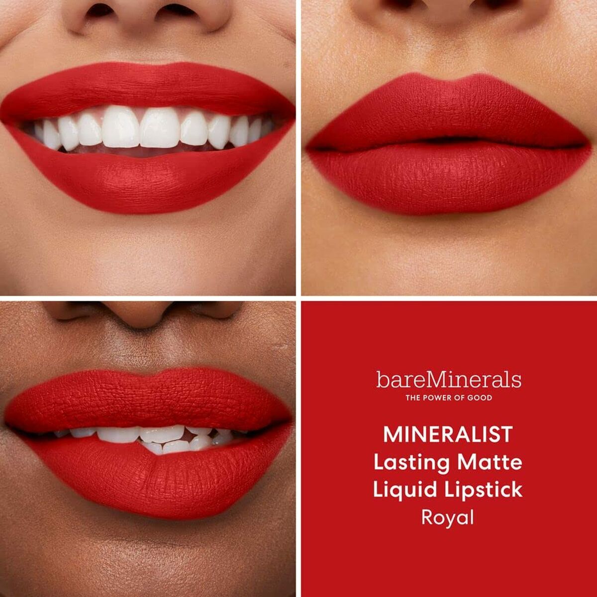flytande läppstift bareMinerals Mineralist Royal 4 ml - 3