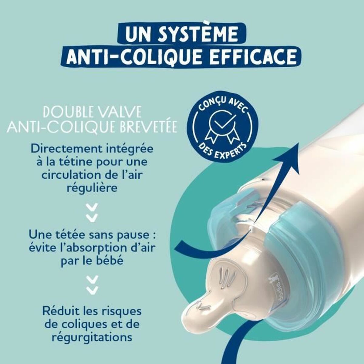 Nappflaska Dodie 270 ml (3 antal) - 3