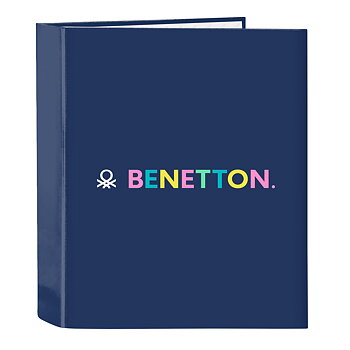 Ringpärm Benetton Cool Marinblå A4 27 x 33 x 6 cm