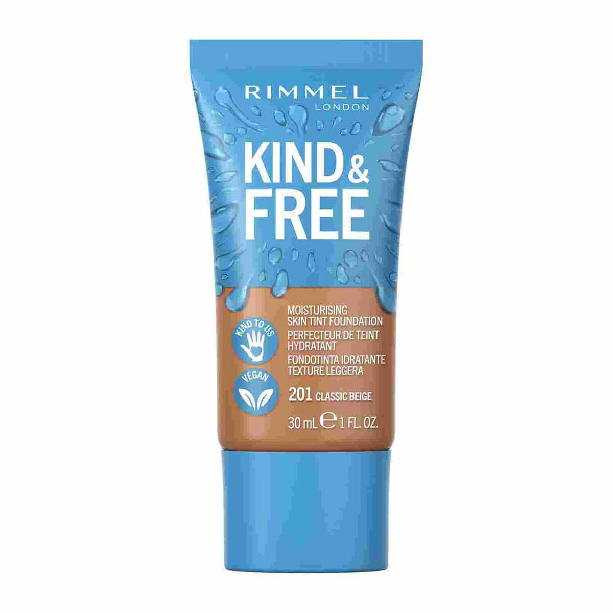 Foundationkräm Rimmel London Kind & Free 210-golden beige (30 ml)