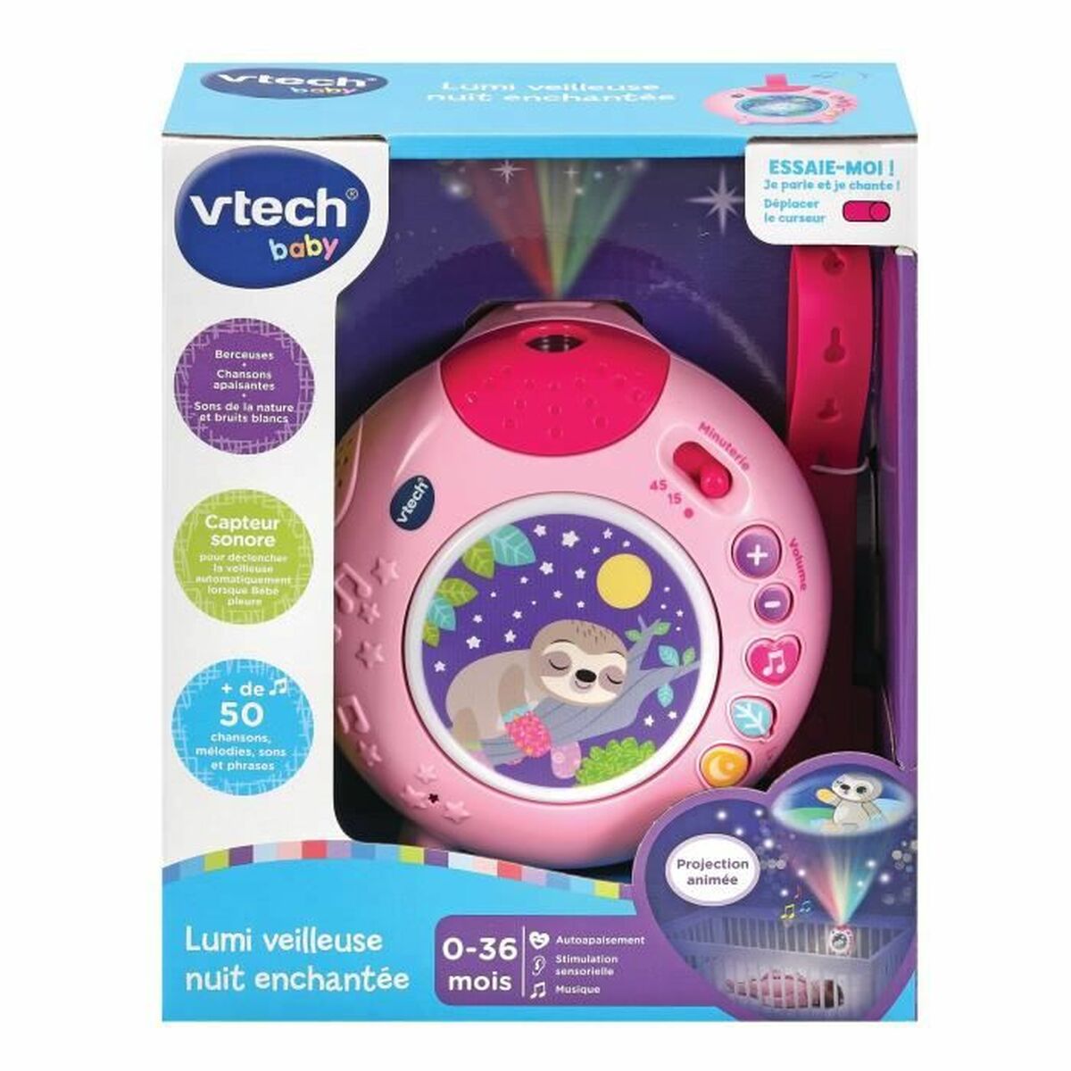 Projektor Vtech Baby LUMI VEILLEUSE NUIT ENCHANTEE Rosa - 3