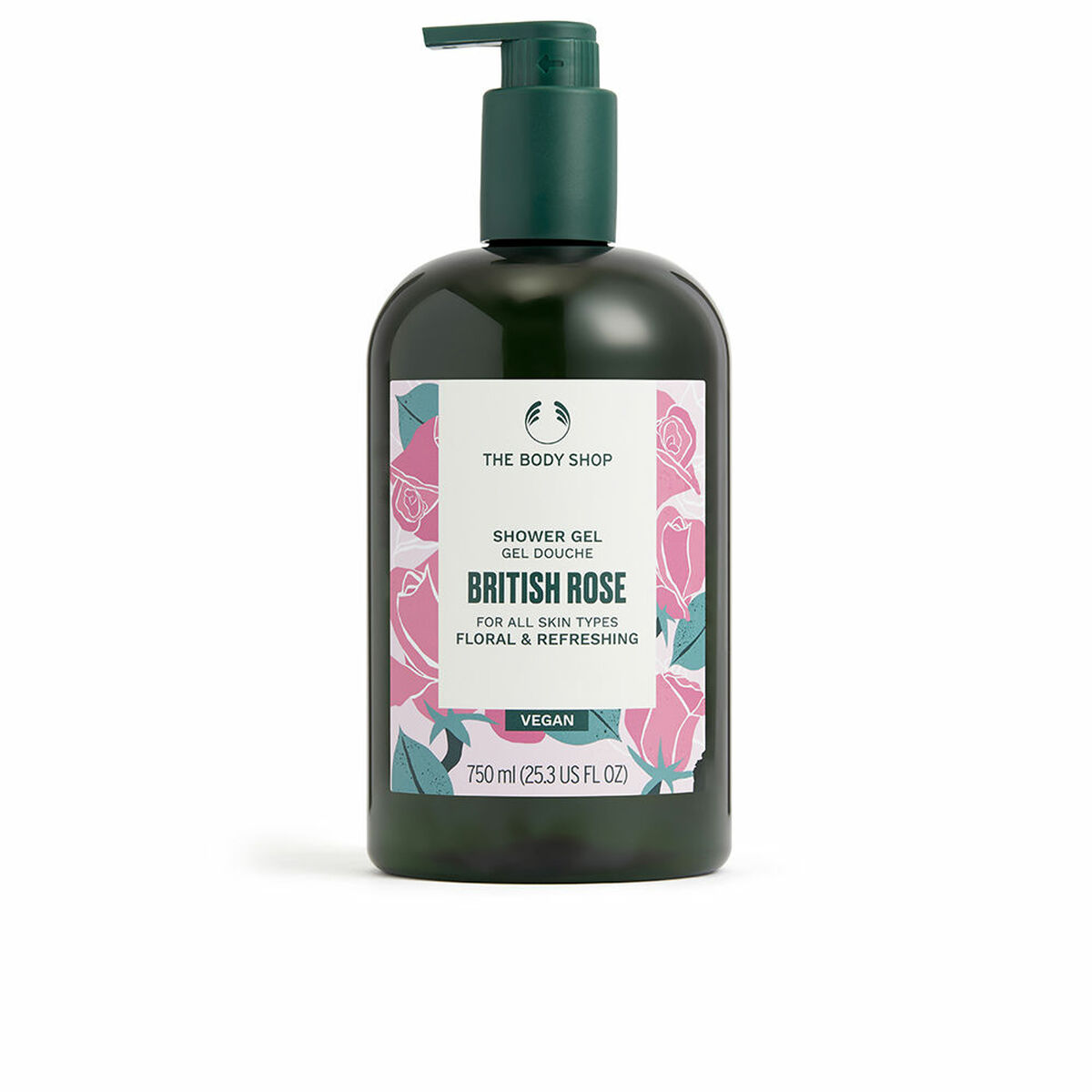 Duschtvål The Body Shop British Rose 750 ml