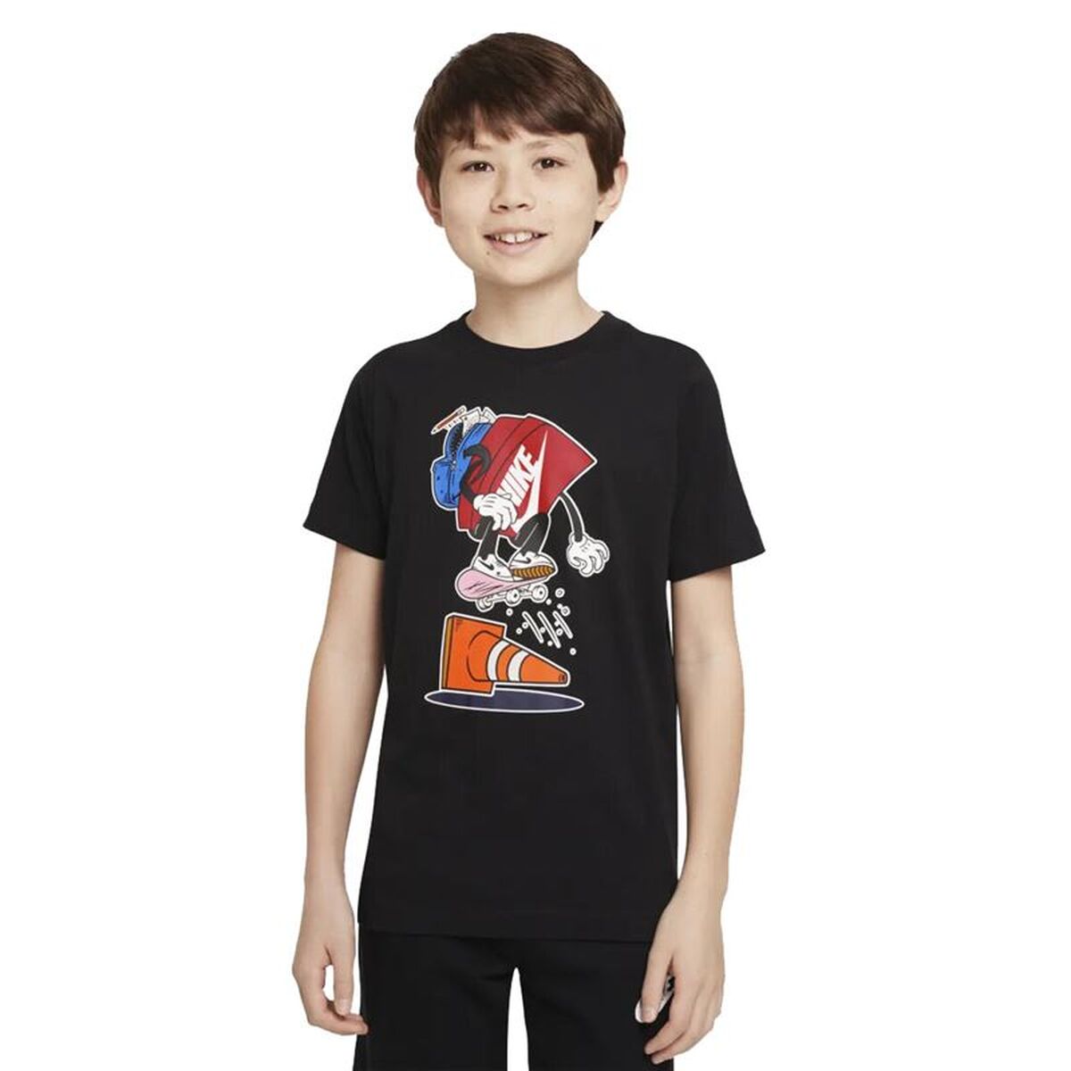 Barn T-shirt med kortärm Nike DR9724-010