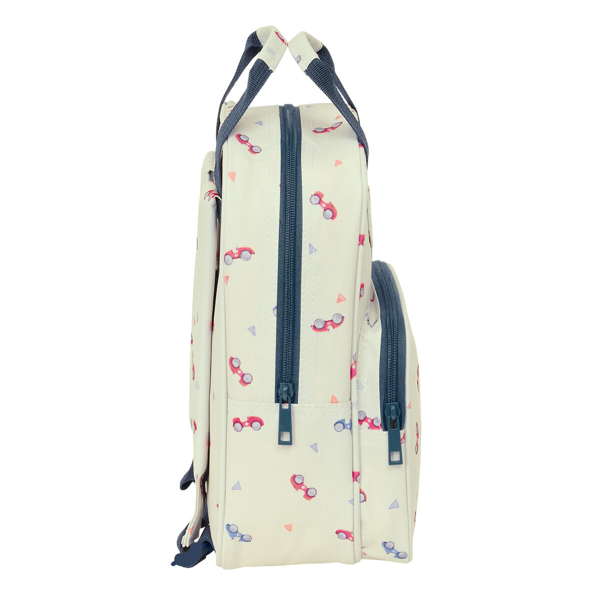 Skolryggsäck Nait Nait Coches Beige 20 x 28 x 8 cm - 2