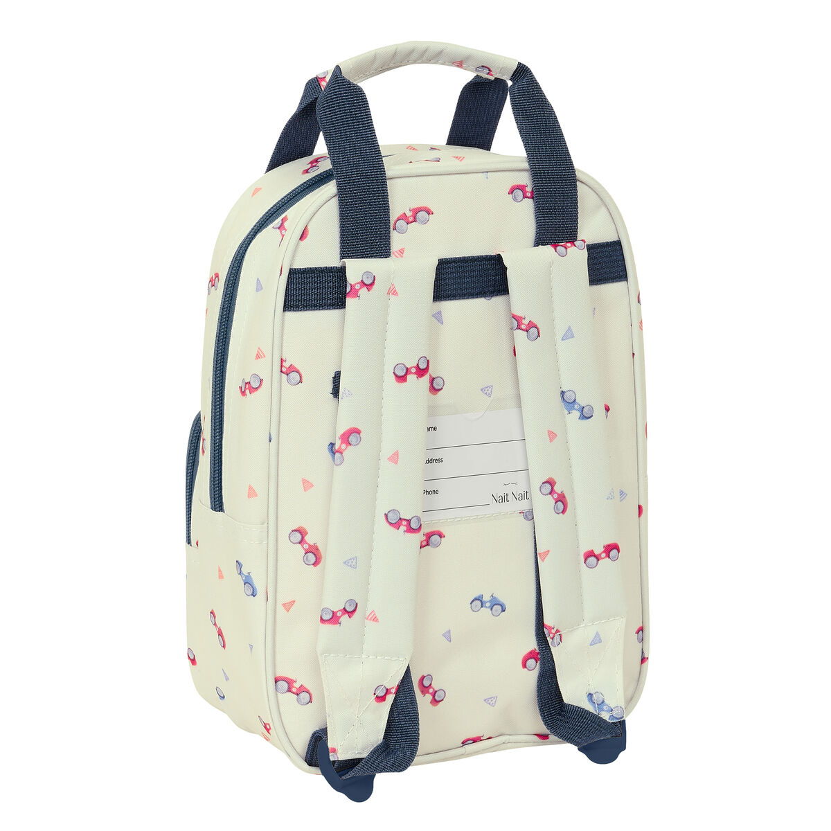 Skolryggsäck Nait Nait Coches Beige 20 x 28 x 8 cm - 3