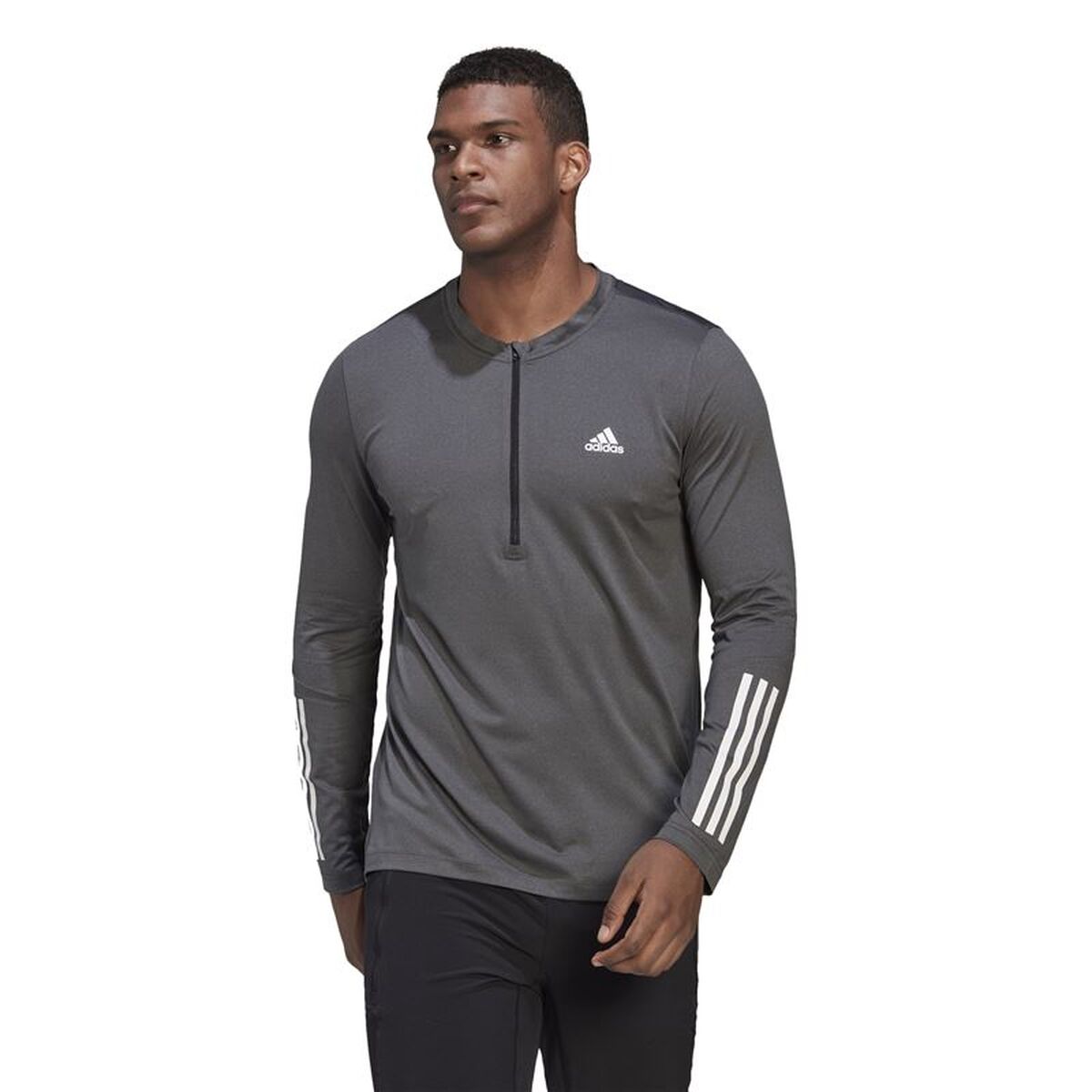 T-shirt med lång ärm Herr Adidas HD3538 Mörkgrå (XL) - 2
