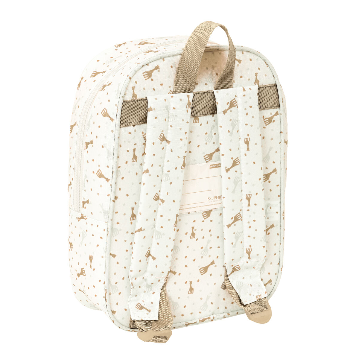 Skolryggsäck Sophie la Girafe Beige 20 x 28 x 8 cm - 3
