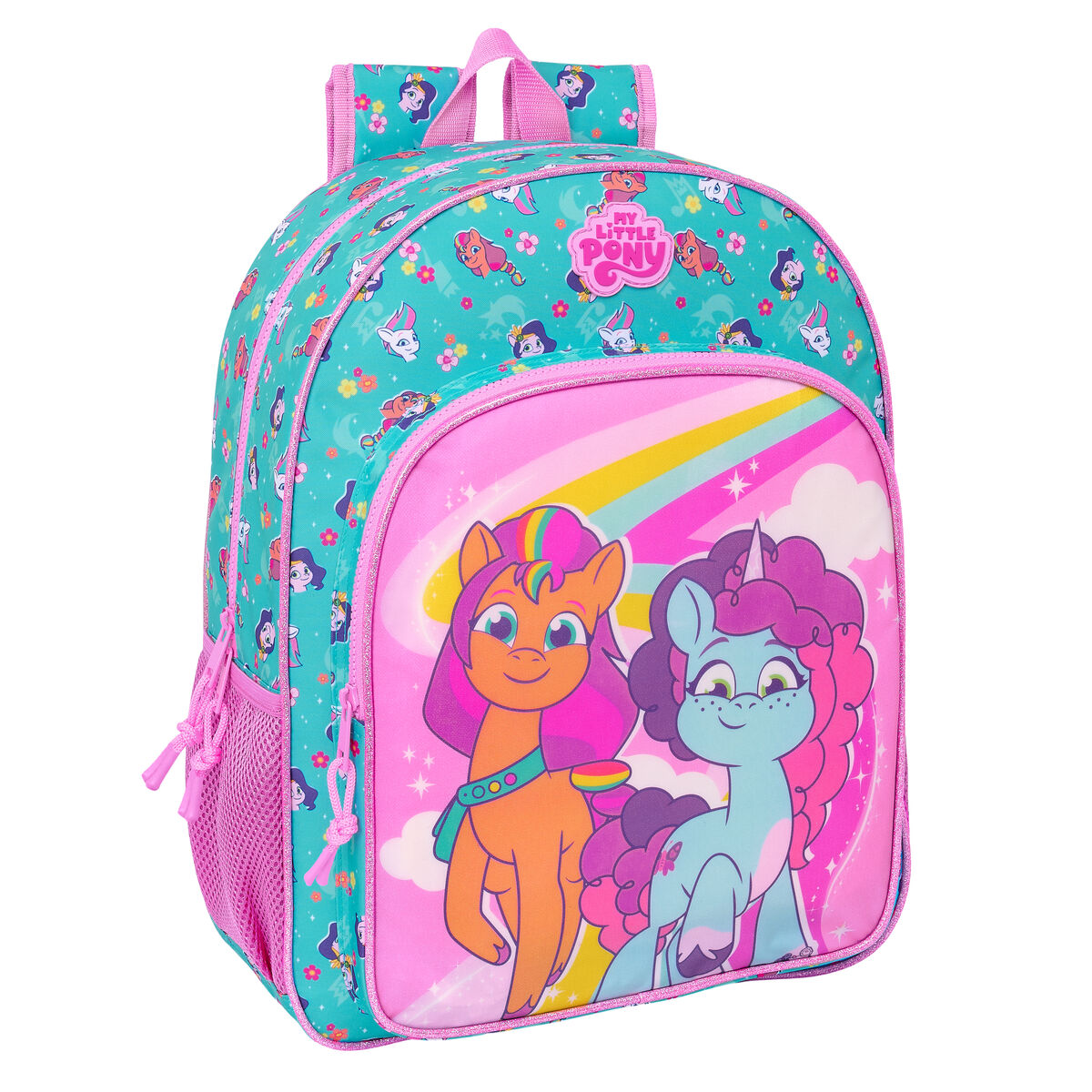 Skolryggsäck My Little Pony Magic Rosa Turkos 33 x 42 x 14 cm