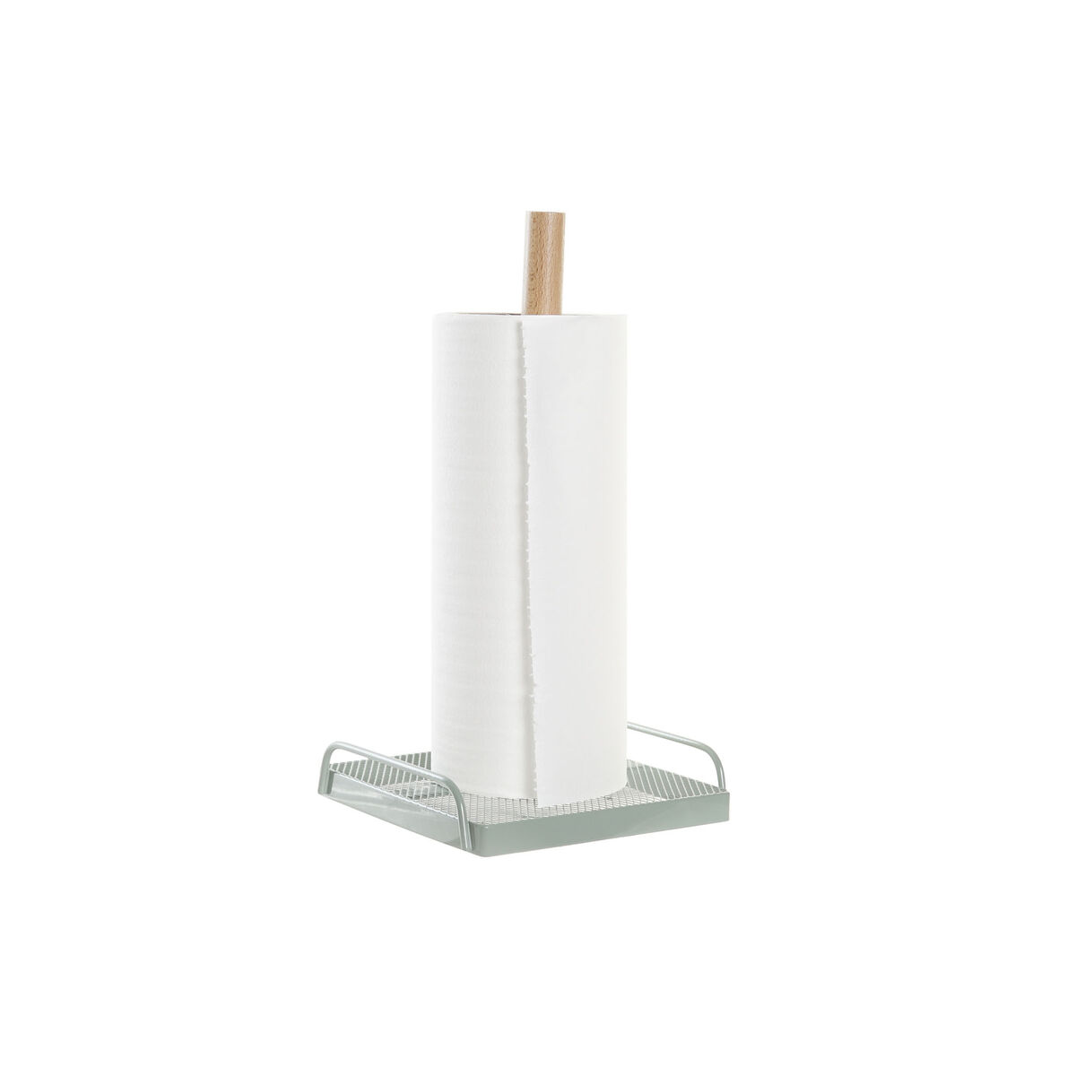 Hushållspappershållare DKD Home Decor Beige Metall Mint Furu (16 x 15 x 29,5 cm) (2 antal) - 3