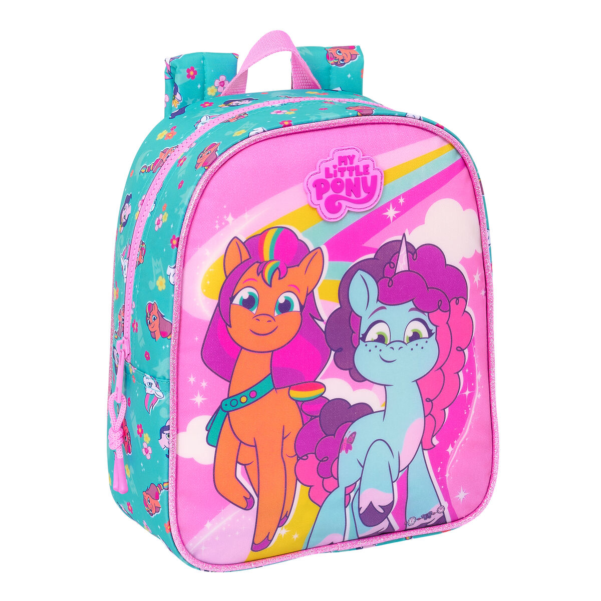 Skolryggsäck My Little Pony Magic Rosa Turkos 22 x 27 x 10 cm