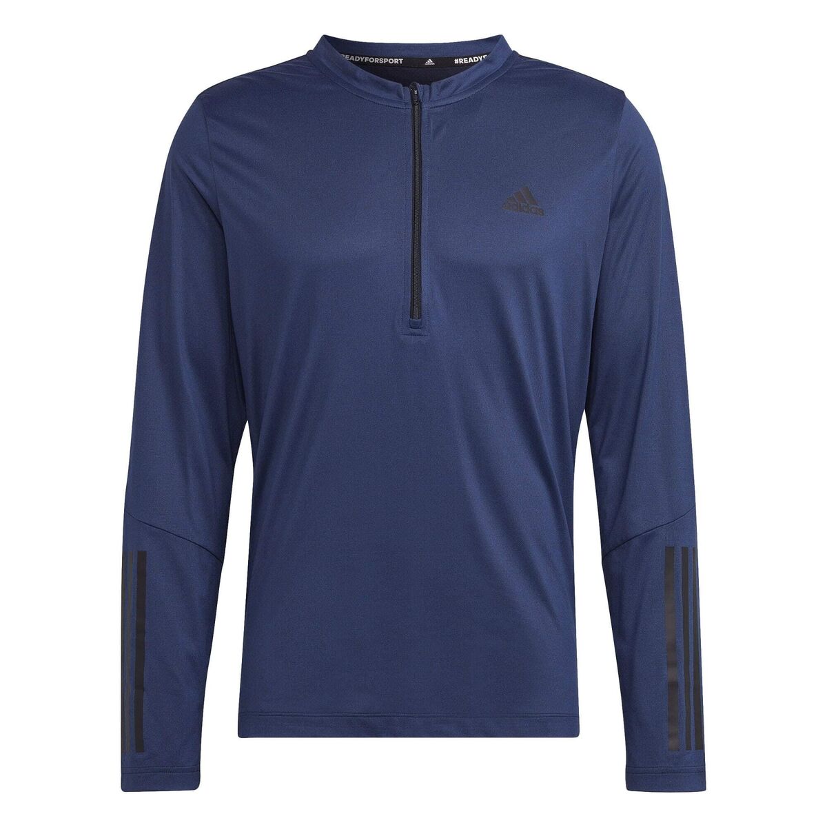 T-shirt med kortärm Herr Adidas 1/4-Zip Mörkblå - 2