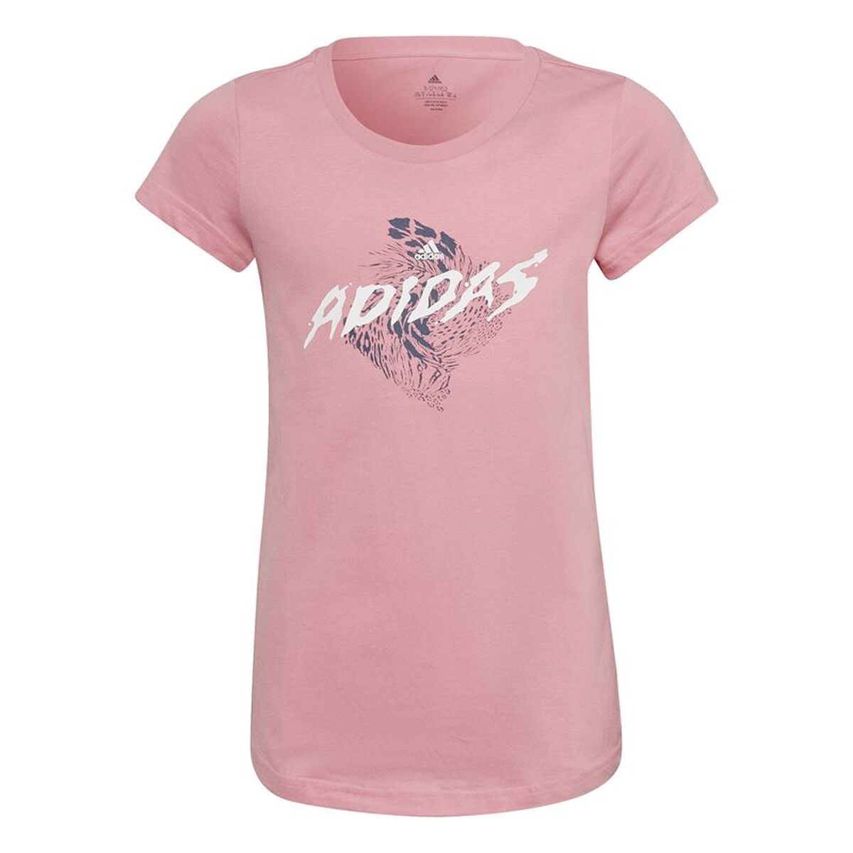Barn T-shirt med kortärm Adidas HL1617 Rosa