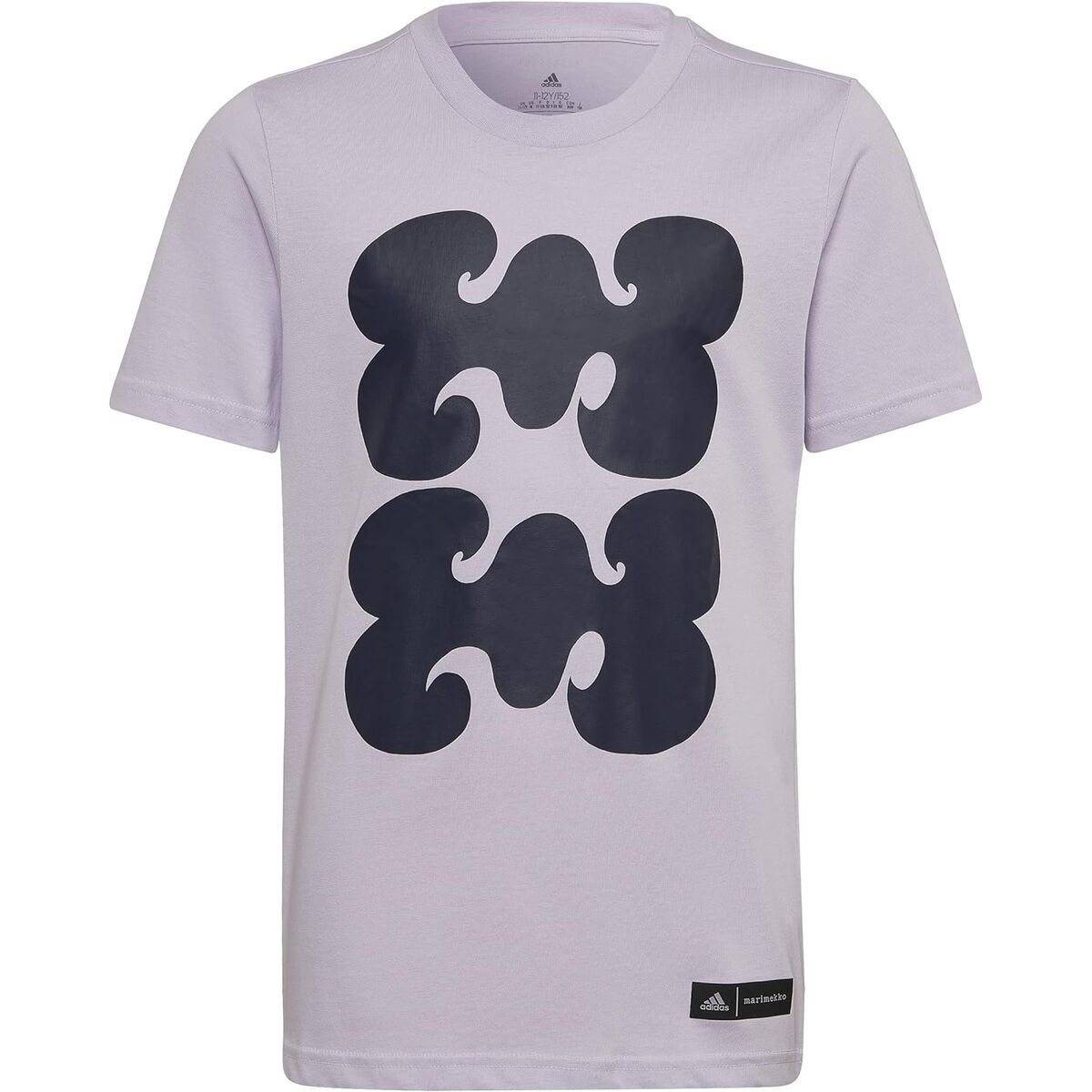 Barn T-shirt med kortärm Adidas Marimekko  Plommon - 2