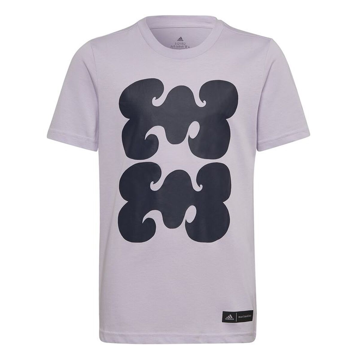 Barn T-shirt med kortärm Adidas Marimekko  Plommon