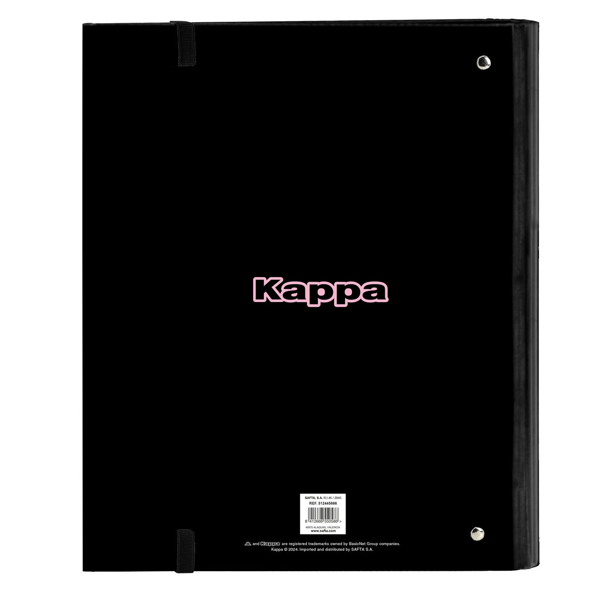 Ringpärm Kappa Silver pink Svart Rosa 27 x 32 x 3.5 cm - 2