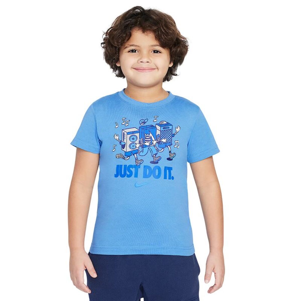Barn T-shirt med kortärm Nike Nkb Music Boxy Pals Ss Tee Blå