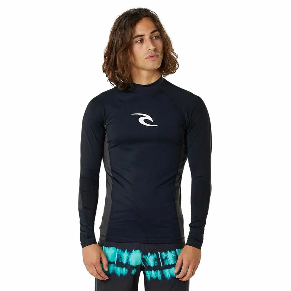 Badtröja Rip Curl Waves pf Svart