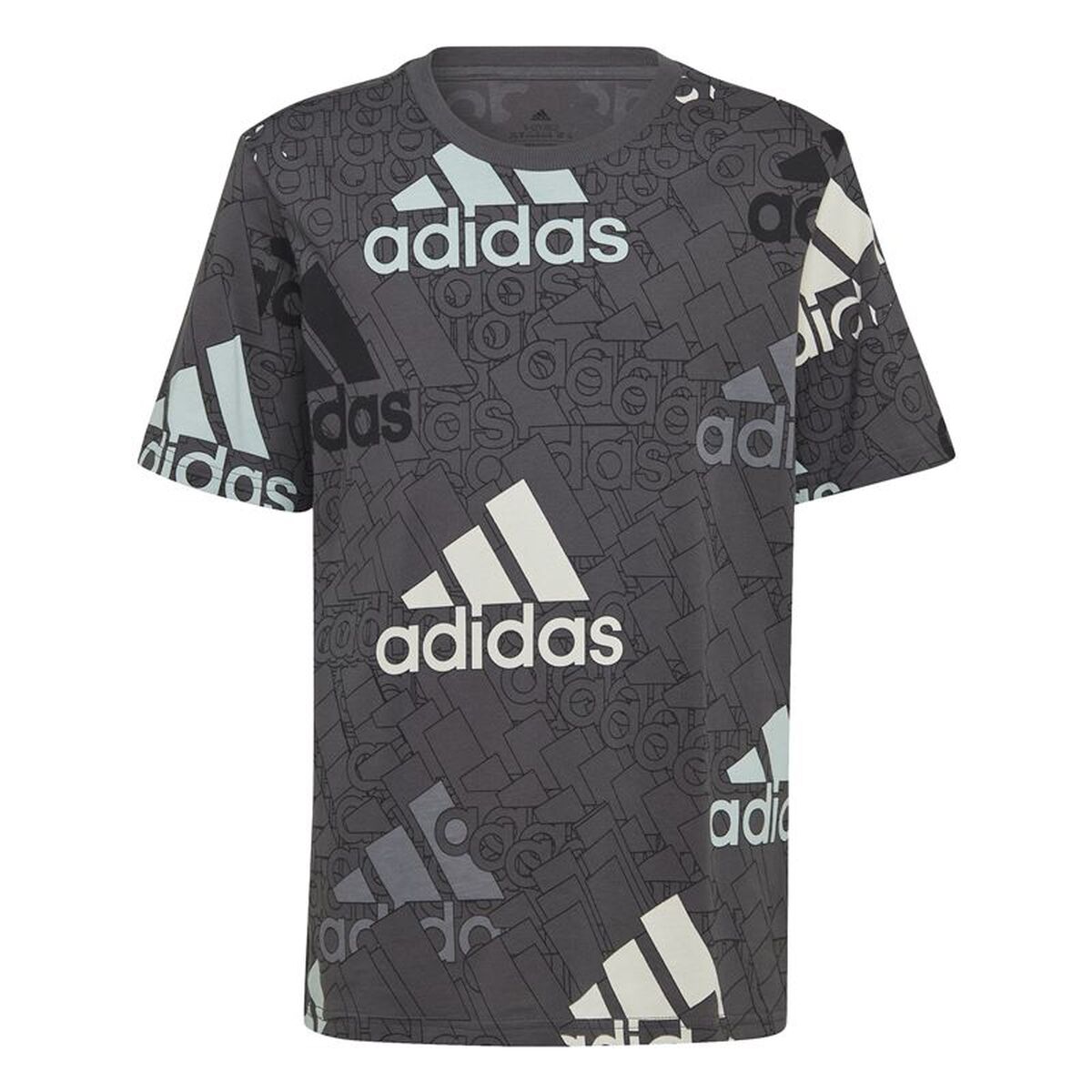 Barn T-shirt med kortärm Adidas HP0819 Svart