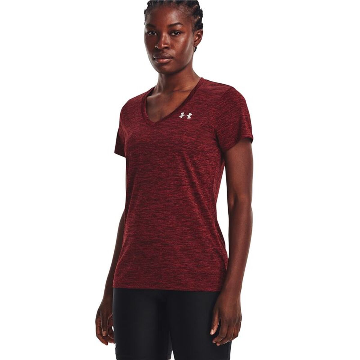 T-shirt med kortärm Dam Under Armour 1258568-690 Mörkröd (XS)