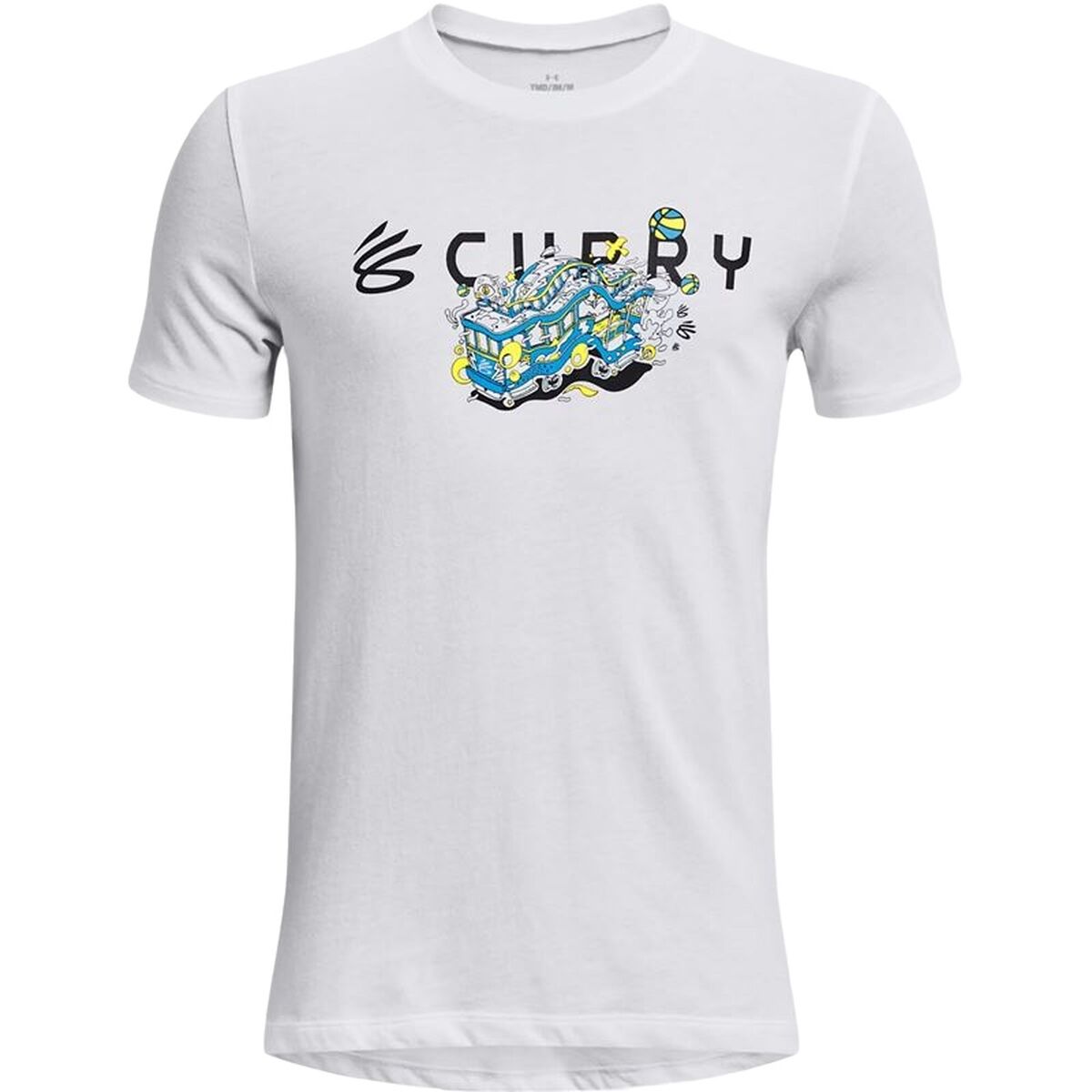 Barn T-shirt med kortärm Under Armour 1374219-100 Vit