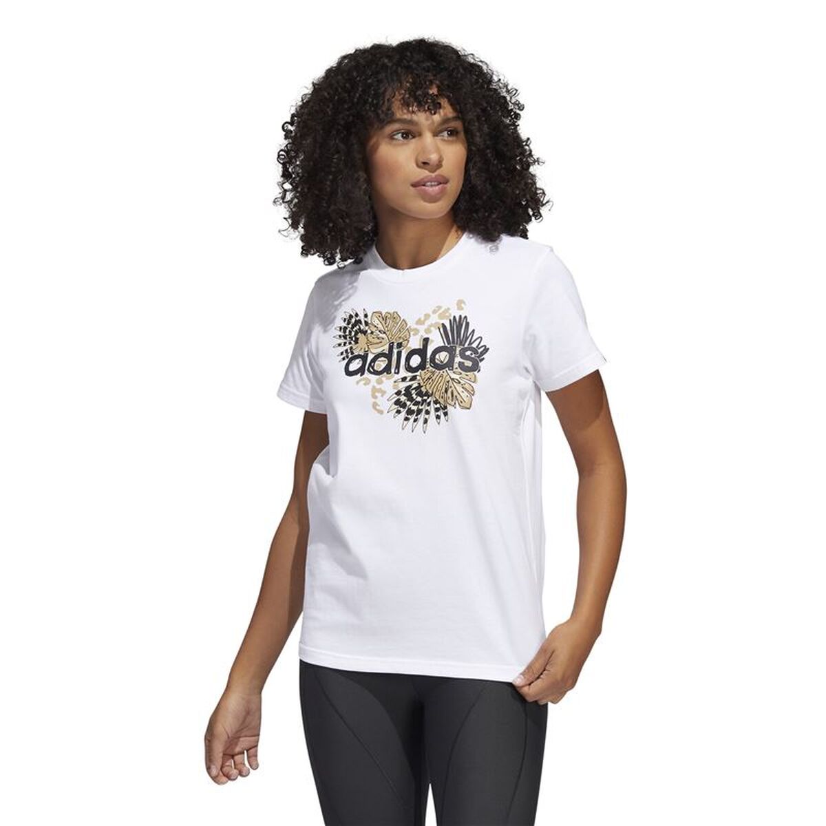 T-shirt med kortärm Dam Adidas H57399 Vit (XS) - 2