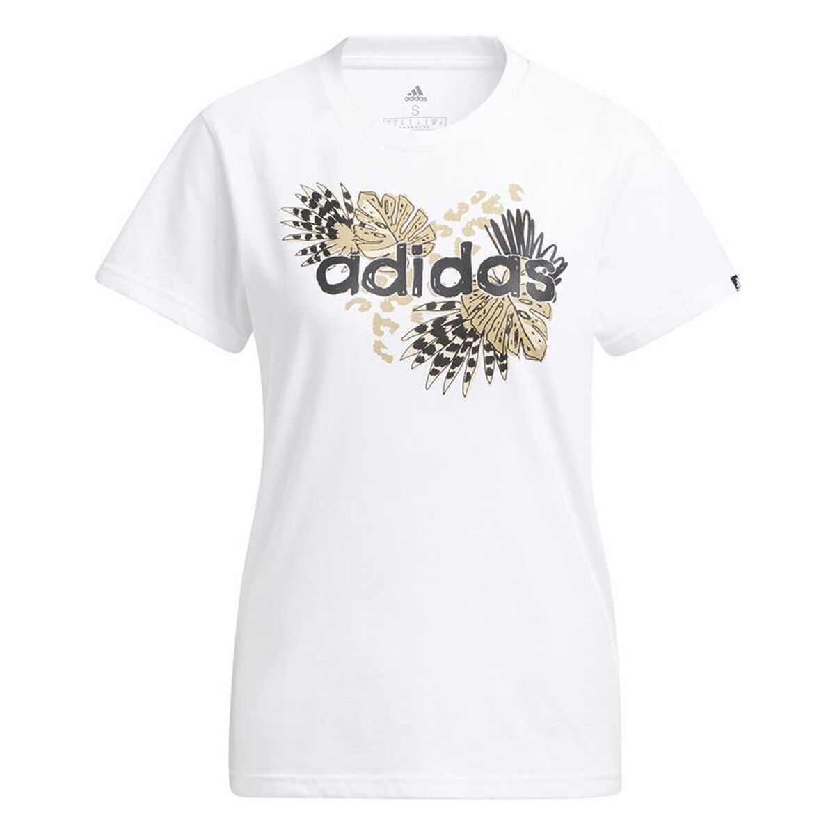 T-shirt med kortärm Dam Adidas H57399 Vit (XS)