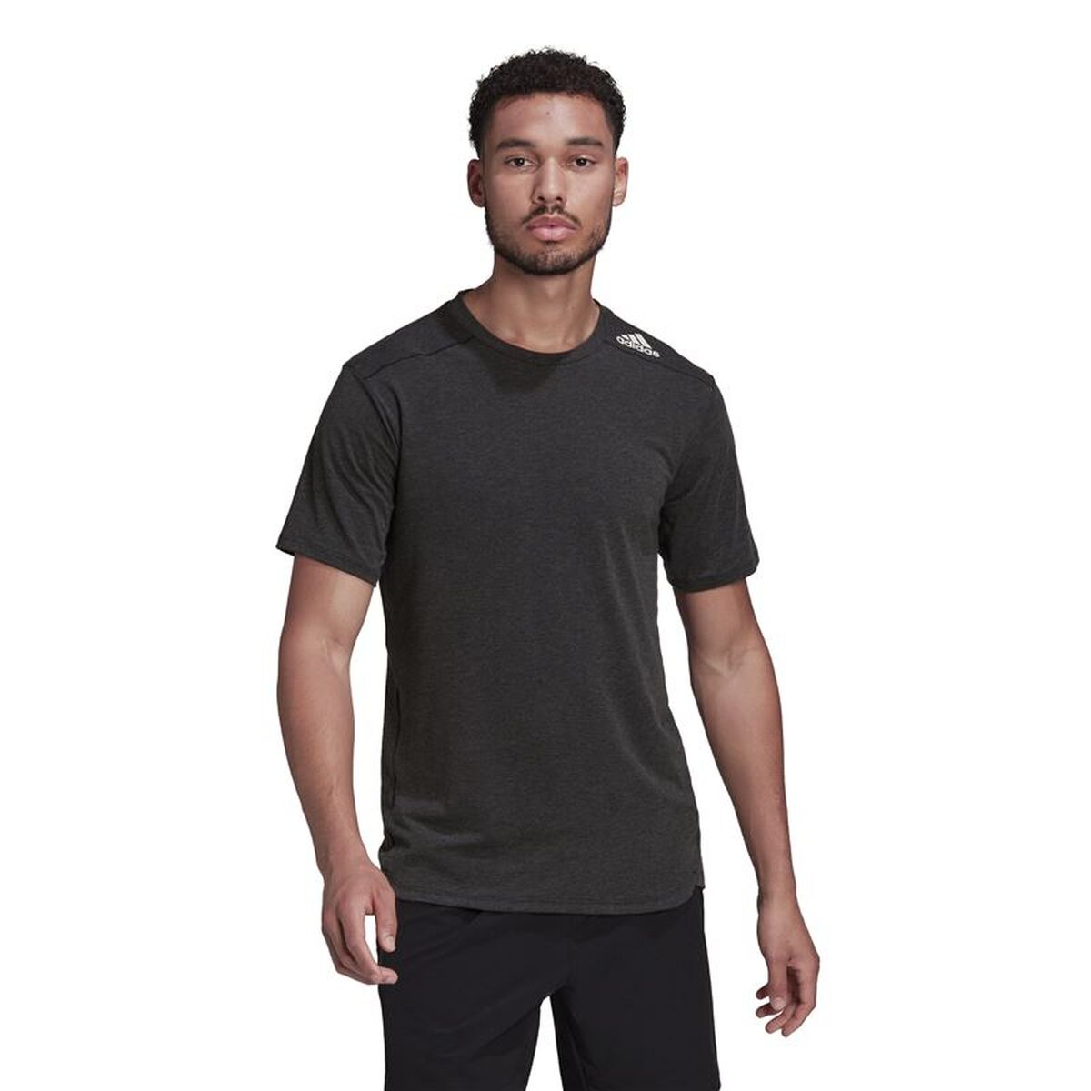 T-shirt med kortärm Herr Adidas M D4T Svart - 2