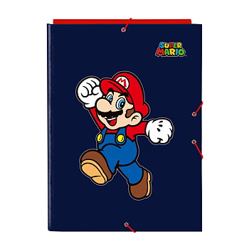 Folder Super Mario World Marinblå A4
